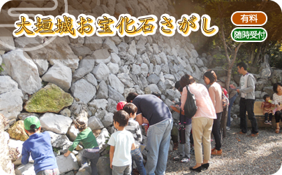 大垣城お宝化石さがし