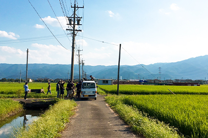 田んぼ道