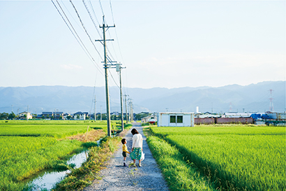 田んぼ道