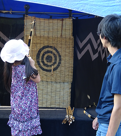 子ども武者体験コーナー1