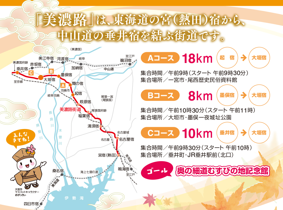 美濃路ウオーク2019内容