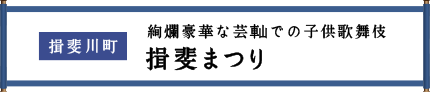 揖斐川町 絢爛豪華な芸やまでの子供歌舞伎 揖斐まつり