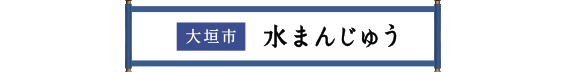 大垣市 水まんじゅう